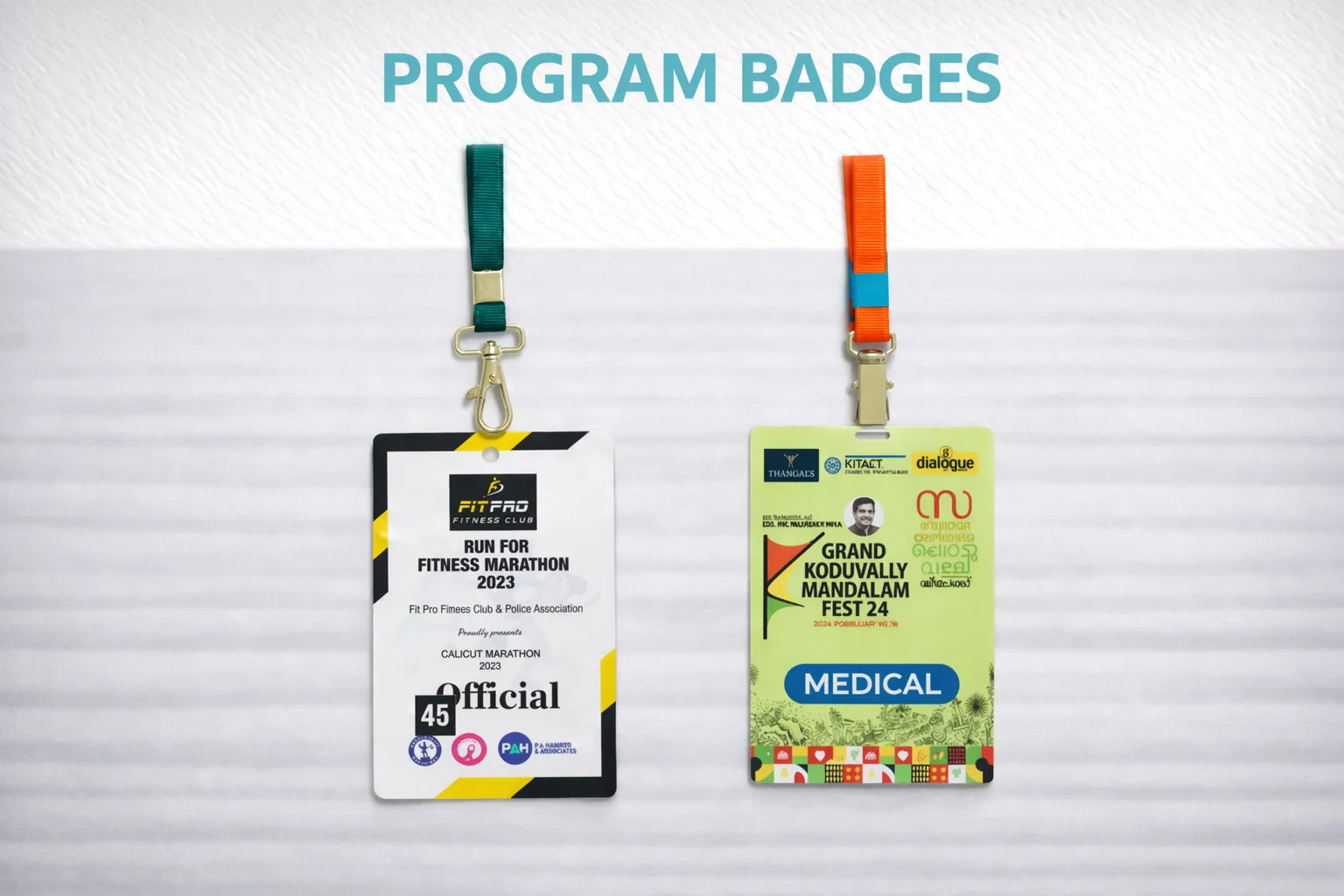 PROGRAM BADGES