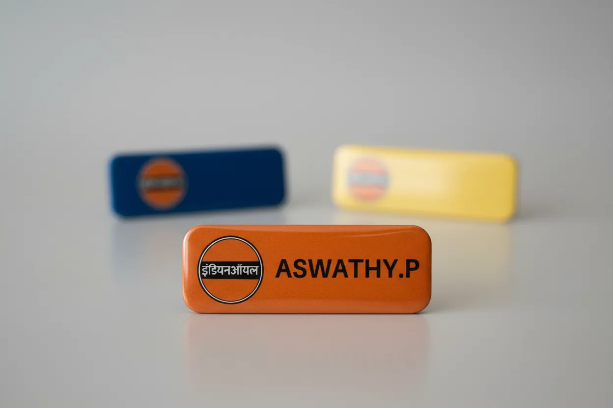 PLASTIC NAME BADGE — image 1