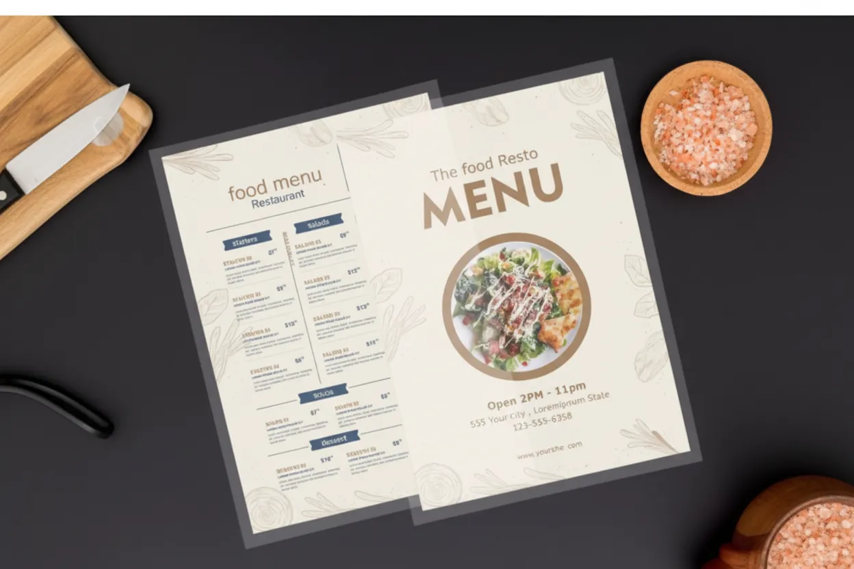 LAMINATION MENU CARD
