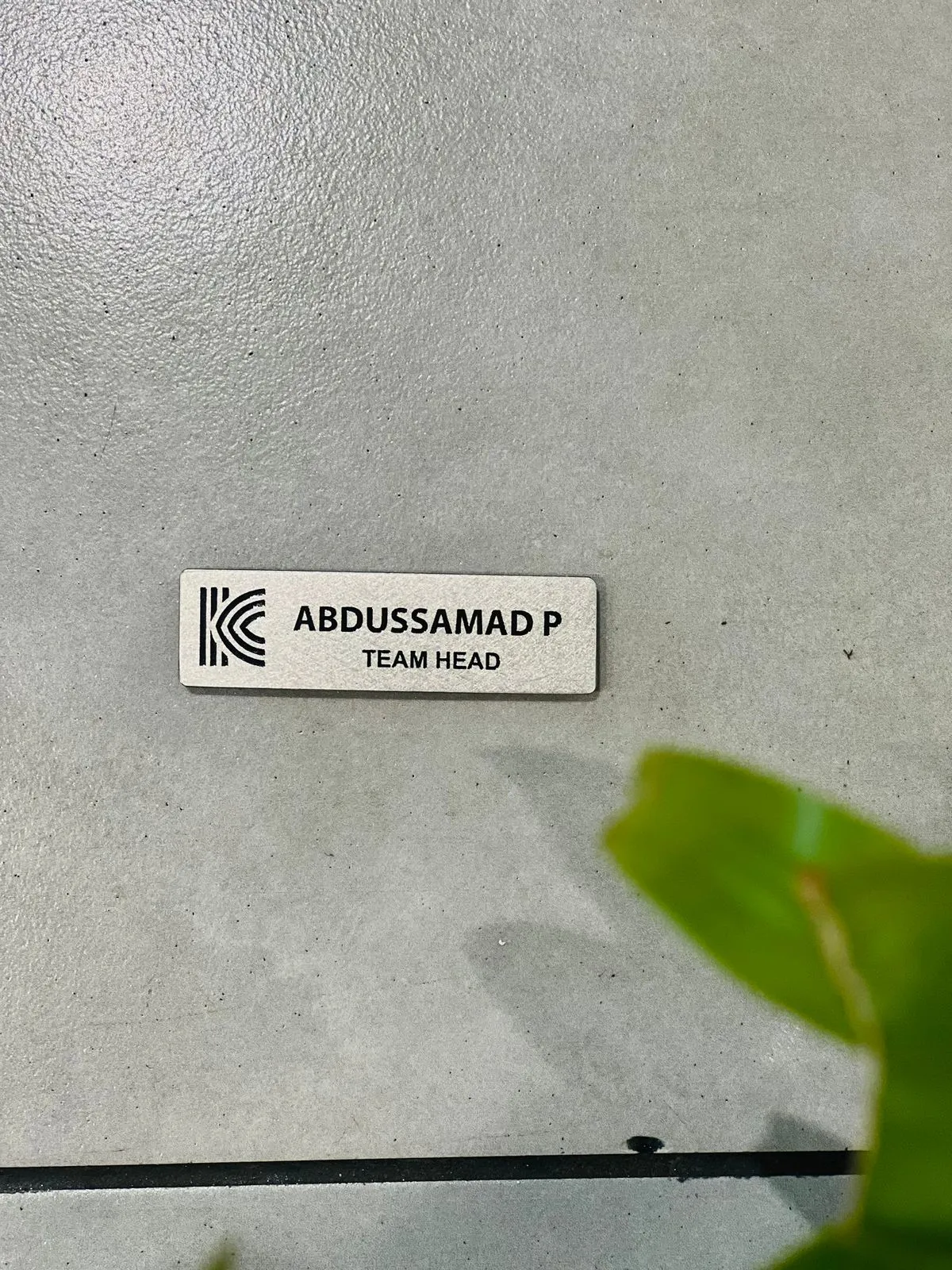 METALIC NAME BADGE — image 1