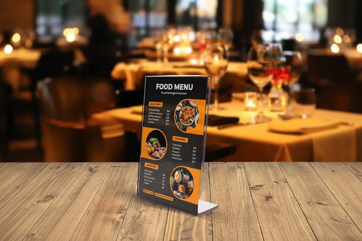 ACRYLIC MENU CARD