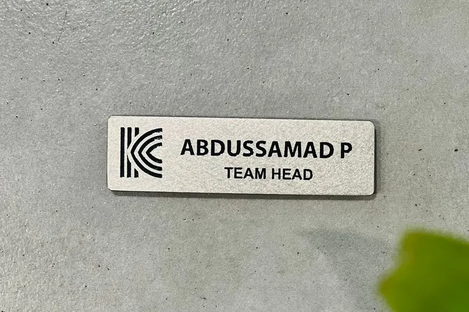 METALIC NAME BADGE — image 3