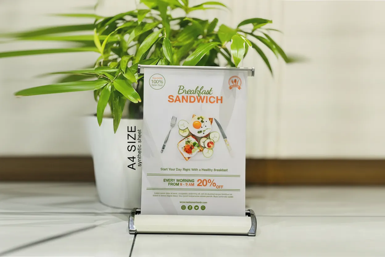 A4 MINI ROLLUP STANDEE — image 1